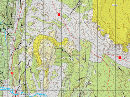 Huantraicó geological map
